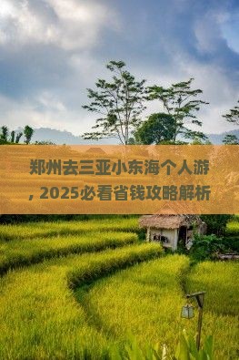 郑州去三亚小东海个人游