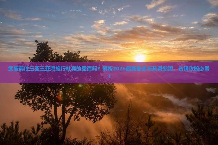 武威前往三亚三亚湾旅行社