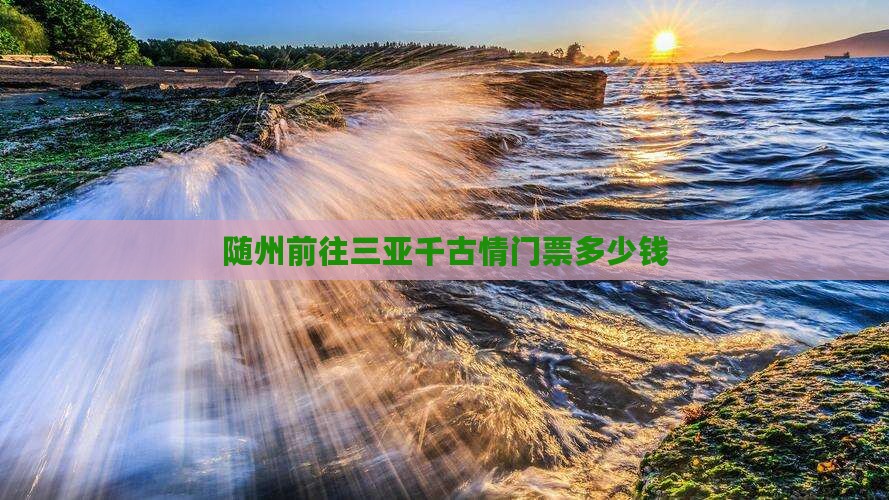 随州前往三亚千古情门票