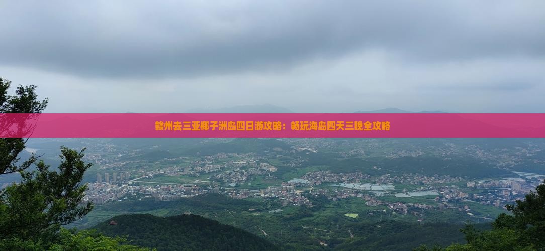 赣州去三亚椰子洲岛四日游