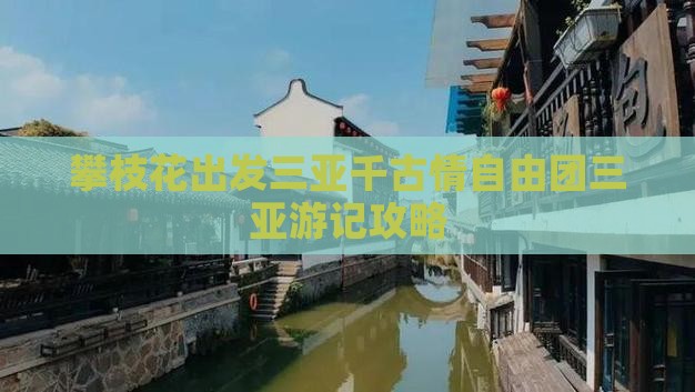 攀枝花出发三亚千古情自由团