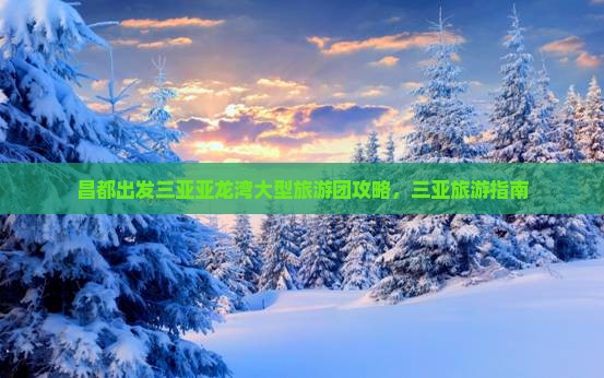 昌都出发三亚亚龙湾大型旅游团