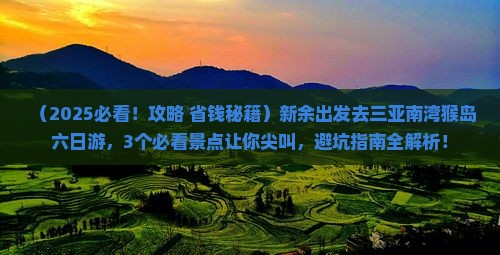 新余前往三亚南湾猴岛六日游