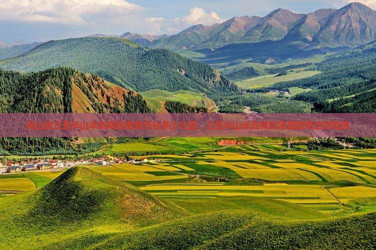 舟山去三亚半山半岛帆船港旅行社