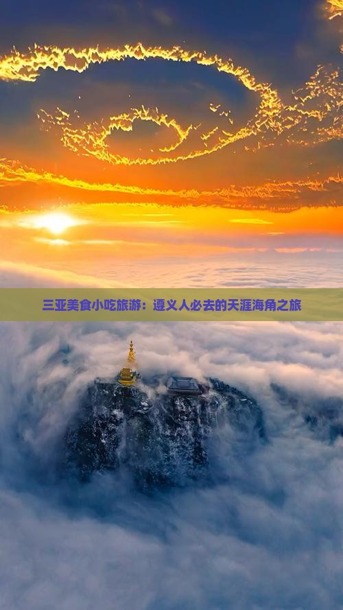 遵义去三亚天涯海角旅游小吃
