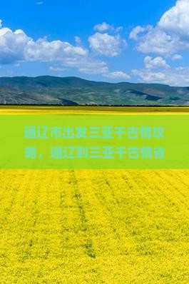 通辽市出发三亚千古情攻略