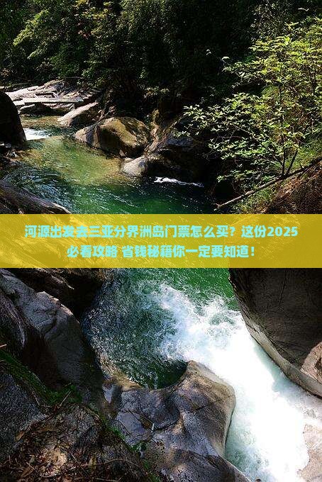 河源去三亚分界洲岛门票