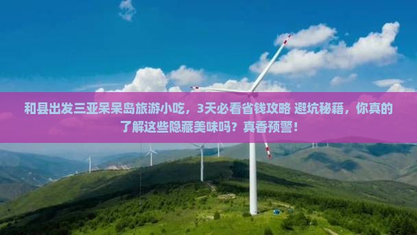 和县出发三亚呆呆岛旅游小吃