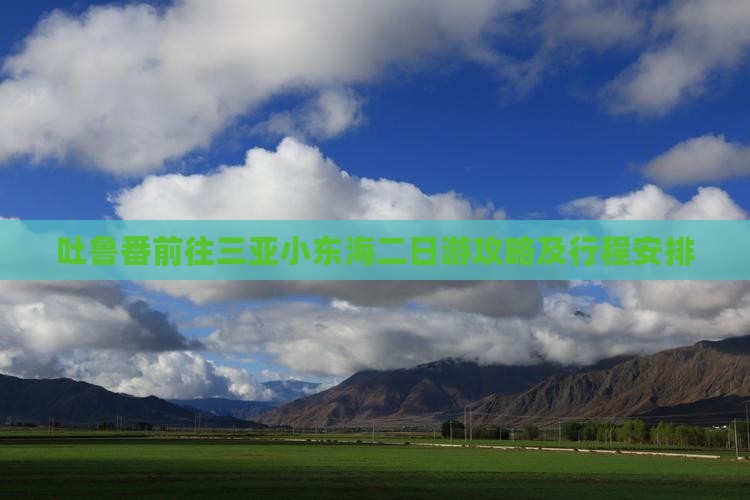 吐鲁番前往三亚小东海二日游