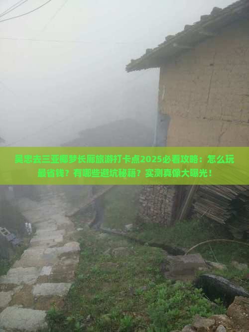 吴忠去三亚椰梦长廊旅游打卡点