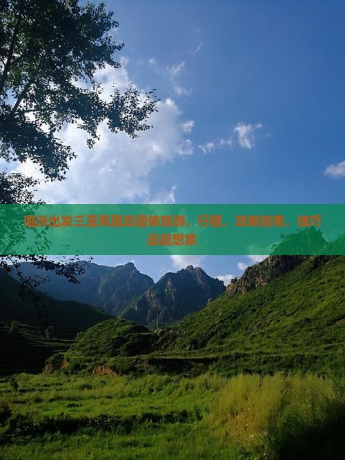 临沂出发三亚凤凰岛团体旅游