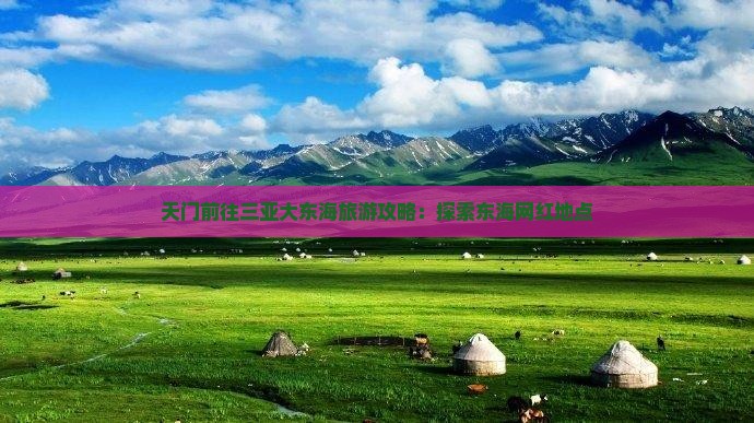天门前往三亚大东海旅游网红地点