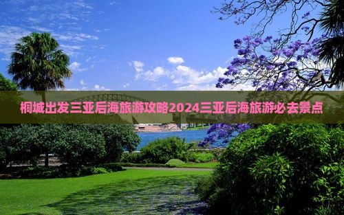 桐城出发三亚后海旅游