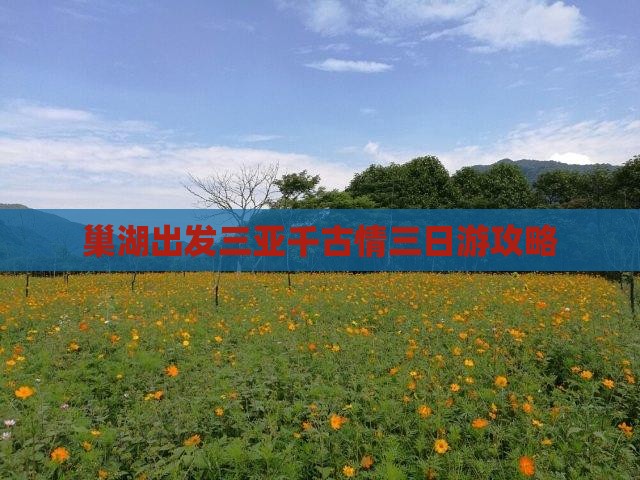 巢湖出发三亚千古情三日游