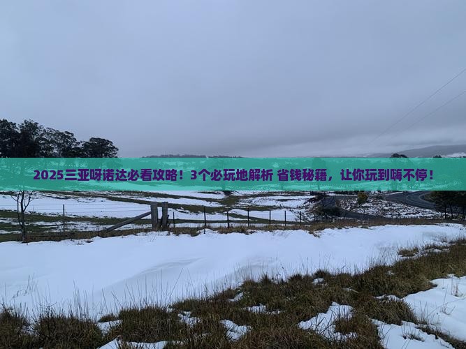 海西去三亚呀诺达景区必玩地