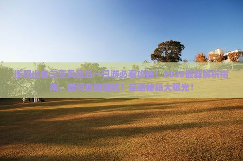 衡阳出发三亚凤凰岛一日游
