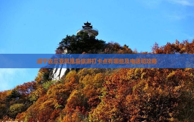 咸宁去三亚凤凰岛旅游打卡点