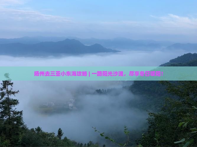 扬州去三亚小东海攻略