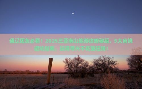 通辽前往三亚南山文化旅游区大型旅游团