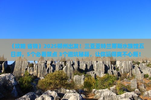 郴州前往三亚亚特兰蒂斯水族馆五日游