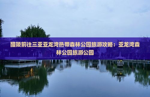 醴陵前往三亚亚龙湾热带森林公园旅行社
