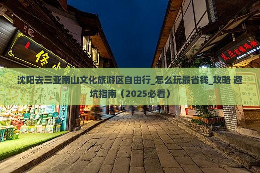 沈阳去三亚南山文化旅游区自由行