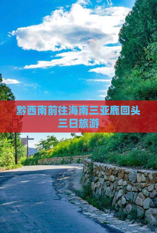 黔西南前往三亚鹿回头三日游