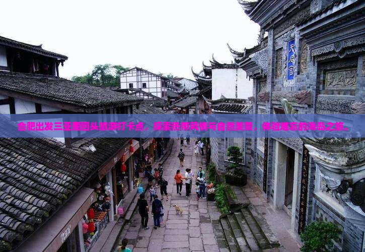 合肥出发三亚鹿回头旅游打卡点