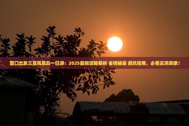 营口出发三亚凤凰岛一日游