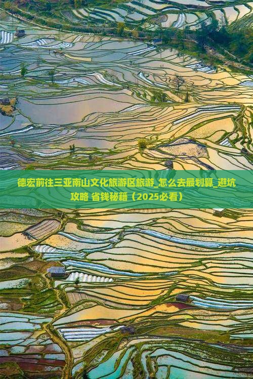 德宏前往三亚南山文化旅游区旅游