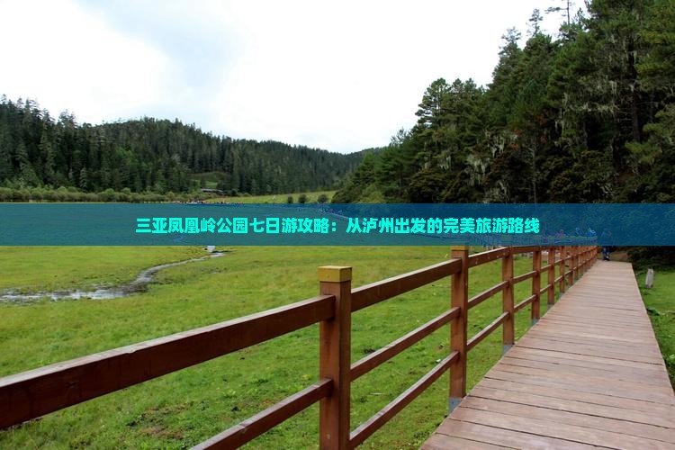 泸州出发三亚凤凰岭公园七日游