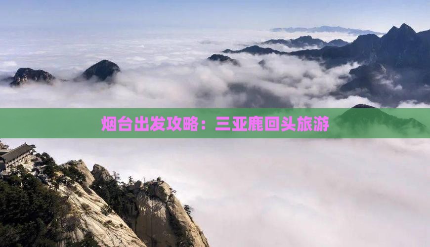 烟台前往三亚鹿回头自由行