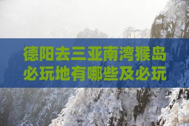 德阳去三亚南湾猴岛必玩地