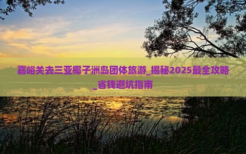 嘉峪关去三亚椰子洲岛团体旅游