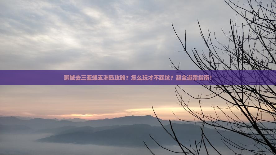 聊城去三亚蜈支洲岛攻略
