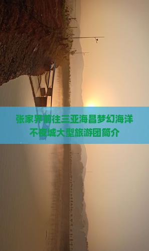 张家界前往三亚海昌梦幻海洋不夜城大型旅游团