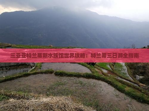 合肥出发三亚亚特兰蒂斯水族馆三日游