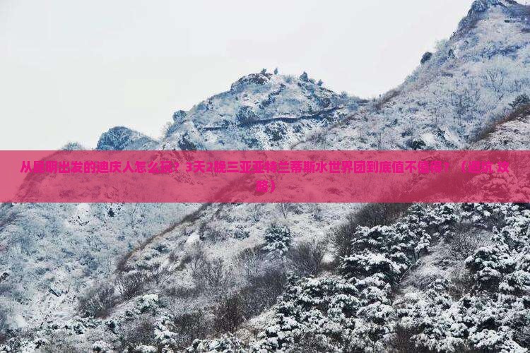 迪庆去三亚亚特兰蒂斯水世界大型旅游团