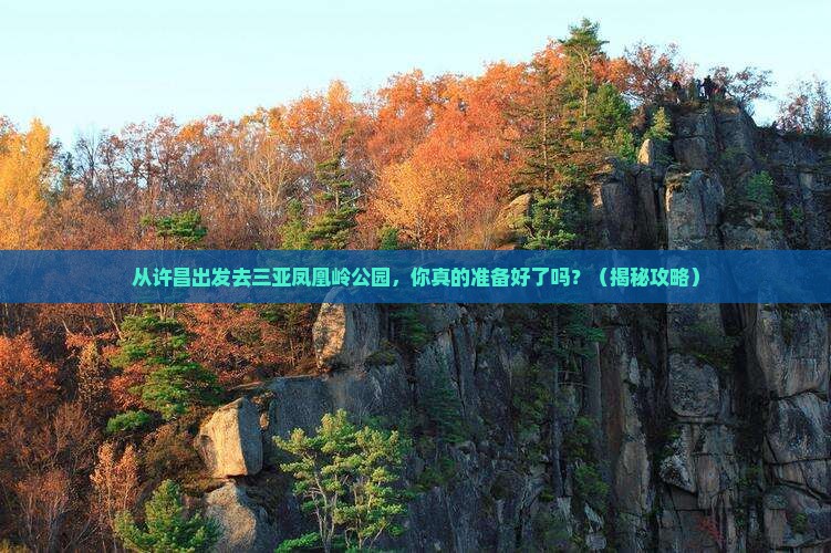 许昌出发三亚凤凰岭公园旅游