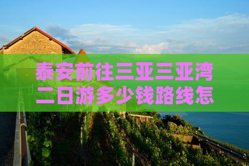 泰安前往三亚三亚湾二日游