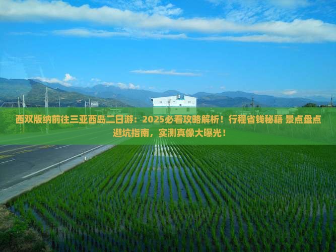 西双版纳前往三亚西岛二日游