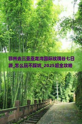 鄂州去三亚亚龙湾国际玫瑰谷七日游
