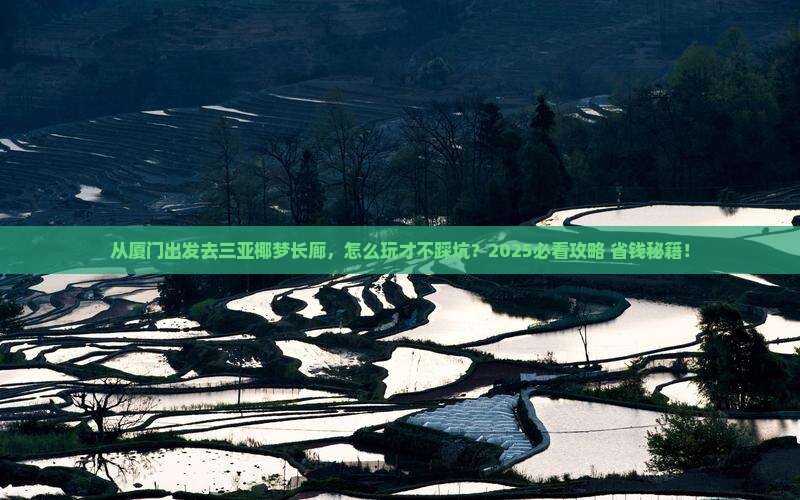 厦门出发三亚椰梦长廊哪里玩