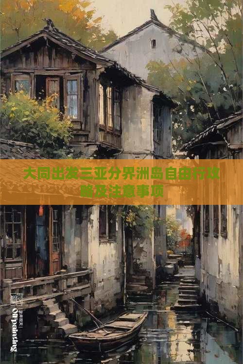 大同出发三亚分界洲岛自由行