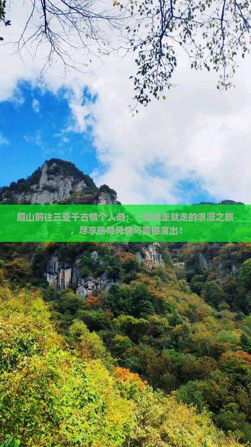 眉山前往三亚千古情个人游