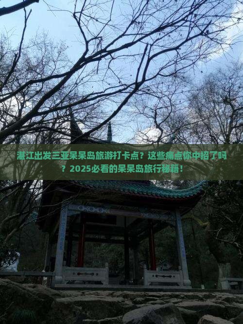 湛江出发三亚呆呆岛旅游打卡点
