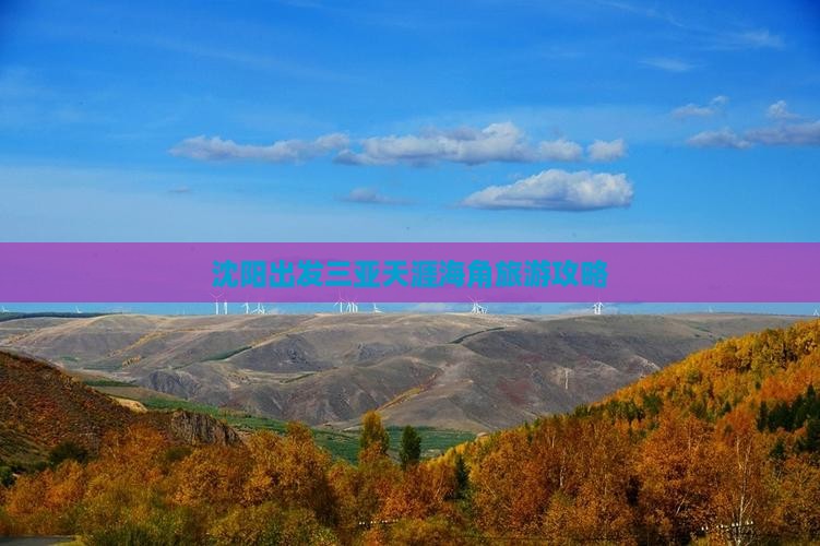 沈阳前往三亚天涯海角旅游