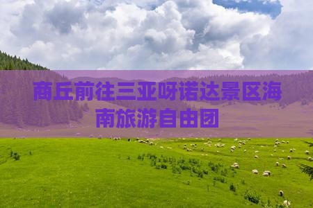商丘前往三亚呀诺达景区自由团