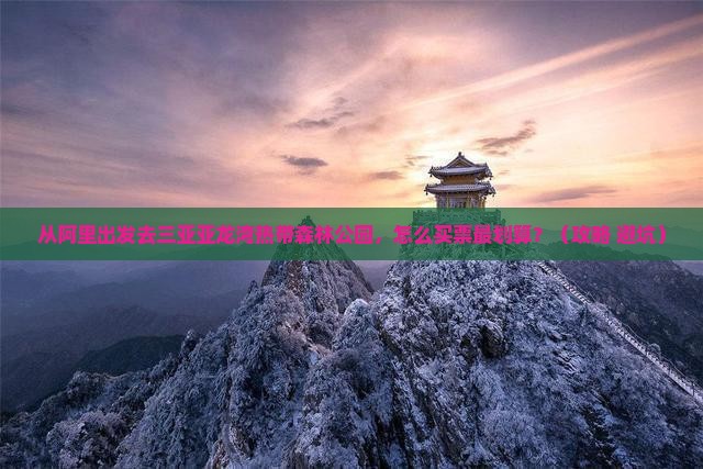 阿里出发三亚亚龙湾热带森林公园门票