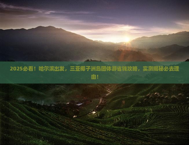 哈尔滨前往三亚椰子洲岛团体旅游